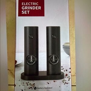 Electric Grinder Set - Black. New in box